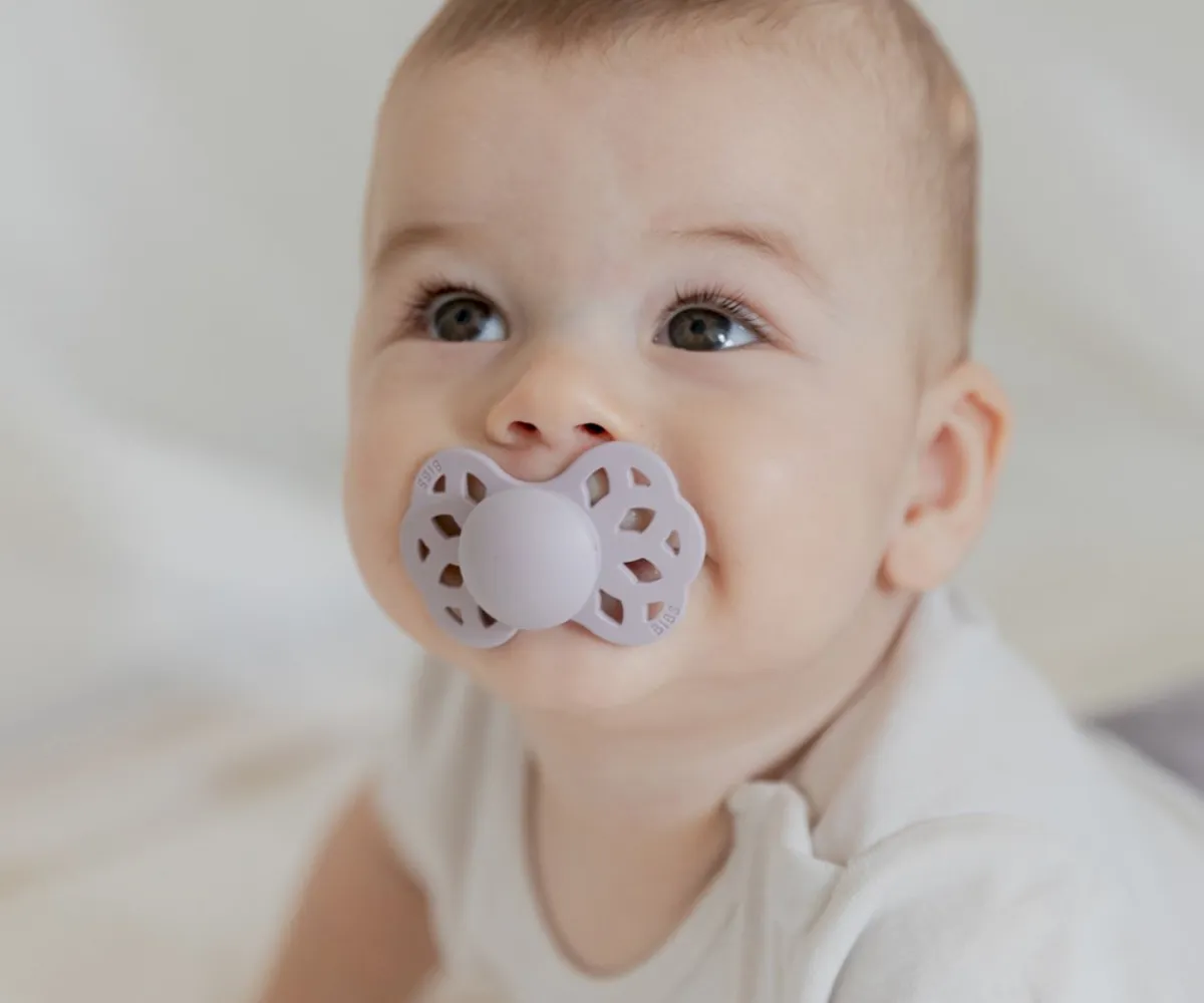 Chupetes Con Diseños^BIBS 2 Chupetes Infinity Simétrica Ivory/Sage