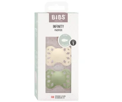 Chupetes Con Diseños^BIBS 2 Chupetes Infinity Simétrica Ivory/Sage