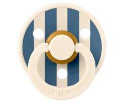 Chupetes Con Diseños^BIBS 2 Chupetes Studio Colour Round Pin Ivory Steel Blue Mix