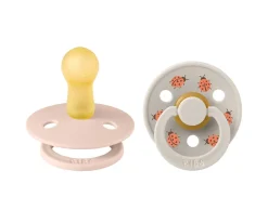 Chupetes Con Diseños^BIBS 2 Chupetes Studio Colour Round Ladybug Blush Mix