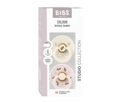 Chupetes Con Diseños^BIBS 2 Chupetes Studio Colour Round Bumblebee Ivory Mix
