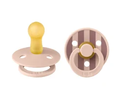 Chupetes Con Diseños^BIBS 2 Chupetes Studio Colour Round Block Blush Mix