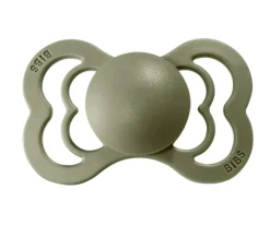 Chupetes Con Diseños^BIBS 2 Chupetes Supreme Honey Bee/Olive Silicona