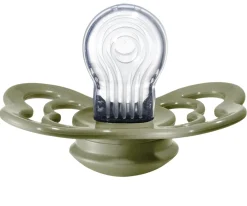 Chupetes Con Diseños^BIBS 2 Chupetes Supreme Honey Bee/Olive Silicona