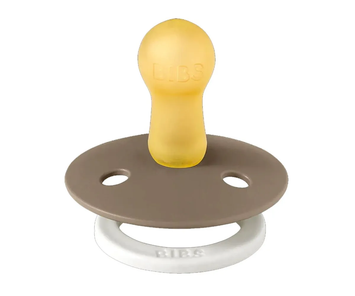Chupetes Con Diseños^BIBS 2 Chupetes Nocturnos Colour Round Vainilla/Dark Oak