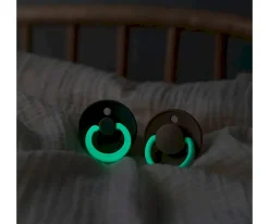 Hot 2 Chupetes Nocturnos Colour Simétrica Sage/Cloud Chupetes Con Diseños|Chupetes Nocturnos