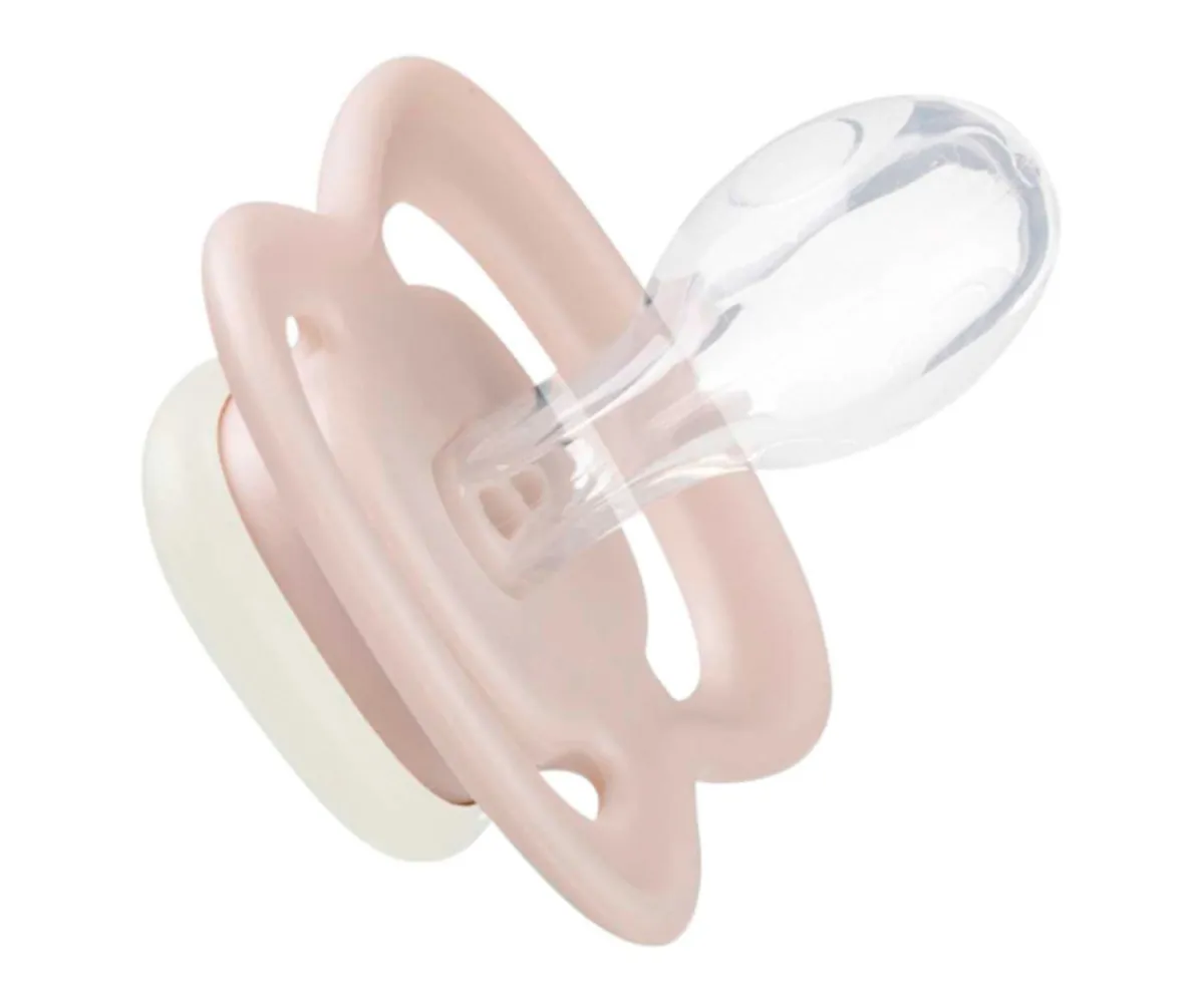 Chupetes Con Diseños^b.box 2 Chupetes Nocturnos Tetina Fisiológica Silicona Blush/Latte