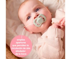 Chupetes Con Diseños^b.box 2 Chupetes Tetina Fisiológica Látex Sage/Vanilla