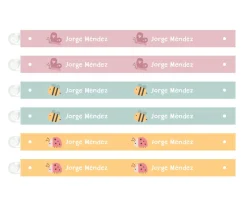 Colecciones Vuelta Al Cole^Tutete 6 Cintas para Colgar Ropa Bugs Personalizables