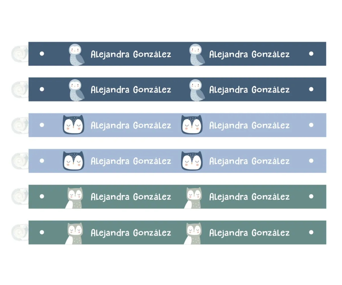 Hot 6 Cintas para Colgar Ropa Magical Forest Personalizables Colecciones Vuelta Al Cole|Cintas Marca Prendas