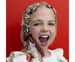 Accesorios De Pelo^Mimi & Lula 4 Clips Clic Clacs Circus Lion