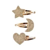 Accesorios De Pelo^Souza 3 Clips de Pelo Penélope Estrella, Luna y Corazón