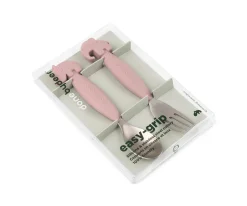 Cubiertos Infantiles^Done by Deer 2 Cubiertos Antideslizantes Deer Friends Rosa Empolvado