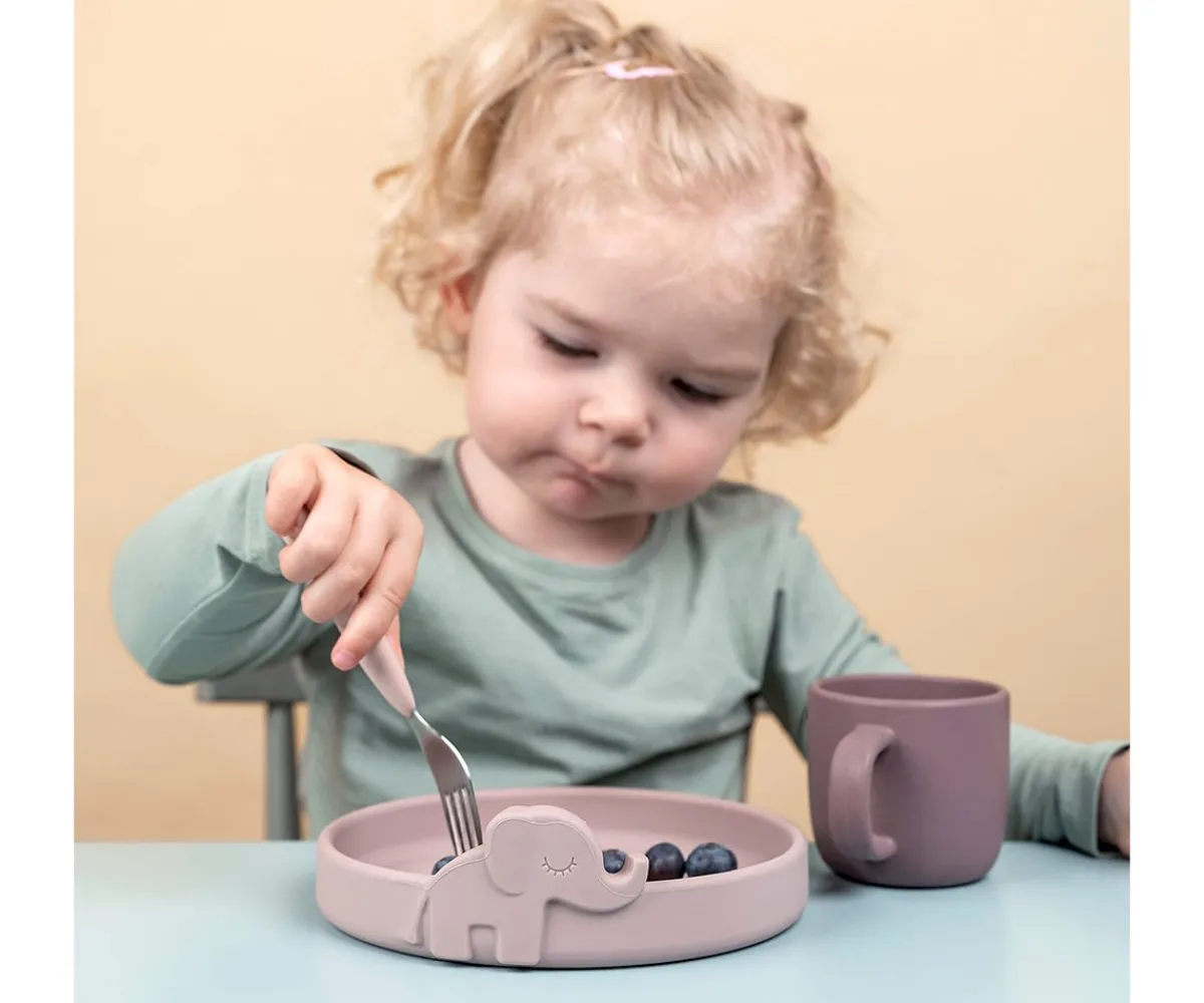 Cubiertos Infantiles^Done by Deer 3 Cubiertos Antideslizantes Deer Friends Powder