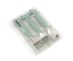 Cubiertos Infantiles^Done by Deer 3 Cubiertos Antideslizantes Deer Friends Green