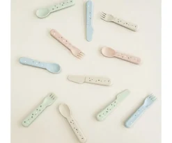 Cubiertos Infantiles^Done by Deer 3 Cubiertos Confetti Sand