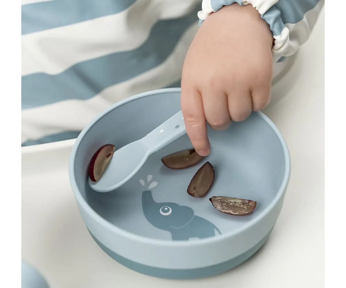 Cubiertos Infantiles^Done by Deer 3 Cubiertos Happy Dots Blue