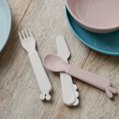 Cubiertos Infantiles^Done by Deer 3 Cubiertos Kiddish Deer Friends Mustard