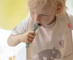 Cubiertos Infantiles^Done by Deer 3 Cubiertos Kiddish Deer Friends Sage