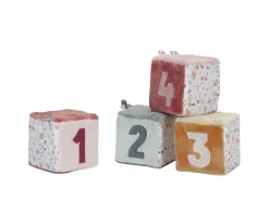 New 4 Cubos Apilables Blanditos Flores y Mariposas Niños Juguetes Apilables|Juguetes Para Recién Nacidos