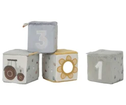 Outlet 4 Cubos Apilables Blanditos Little Farm Niños Juguetes Para Recién Nacidos|Juguetes Apilables