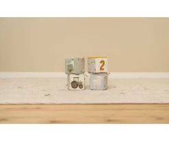 Outlet 4 Cubos Apilables Blanditos Little Farm Niños Juguetes Para Recién Nacidos|Juguetes Apilables