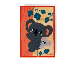 Hot 6 Cubos de Madera Animales Niños Juguetes Para Niños De 18 Meses|Juguetes Para Niños De Un Año