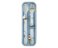 Best 2 Cucharas Largas Mio Sailors Bay Comer Al Aire Libre|Vajilla Infantil