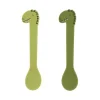Cubiertos Infantiles^Trixie 2 Cucharas Silicona Mr. Dino