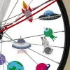 Hot 30 Decoraciones para Radios de Bicicleta Space Niños Bicicletas Para Niños|Patinetes