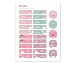 Clearance 25 Etiquetas para Ropa Bailarina Etiquetas Personalizadas|Colecciones Vuelta Al Cole