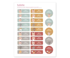 Colecciones Vuelta Al Cole^Tutete 25 Etiquetas para Ropa The Three Little Pigs