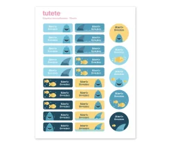 Sale 25 Etiquetas para Ropa Tiburón Colecciones Vuelta Al Cole|Etiquetas Personalizadas