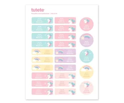 Online 25 Etiquetas para Ropa Unicornio Etiquetas Personalizadas|Colecciones Vuelta Al Cole
