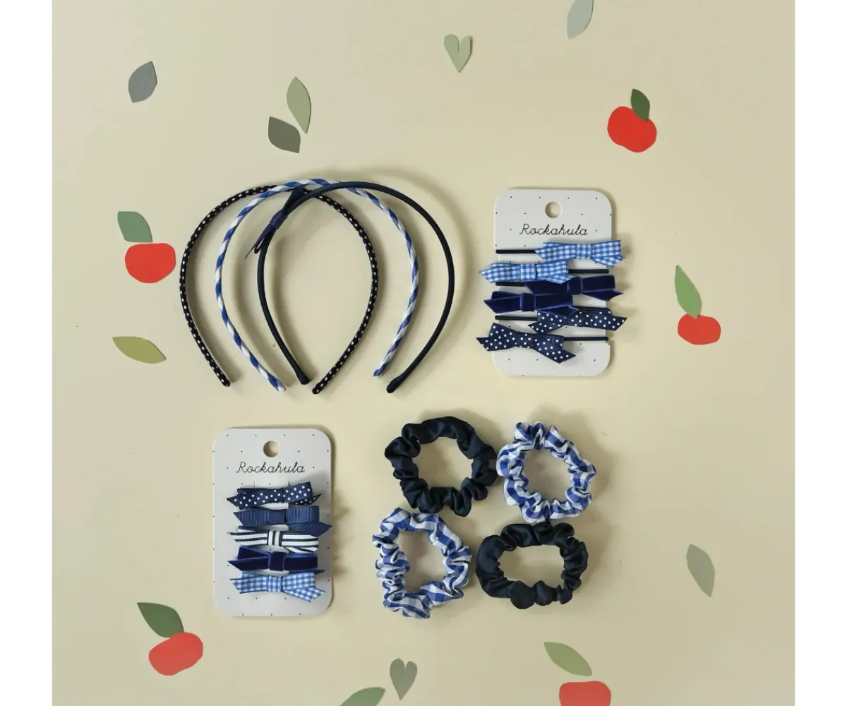 Accesorios De Pelo^Rockahula 6 Gomas para Pelo School Azul