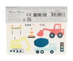 Pintura De Uñas, Brillos Y Tattoos^Meri Meri 2 Hojas de Tatuajes Construction