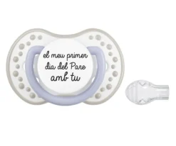 Chupetes Día Del Padre^Chupetes Frases 1 Lovi gris-azul Primer dia del Pare
