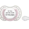 Chupetes Día Del Padre^Chupetes Frases 1 Lovi gris-rosa el meu primer amor
