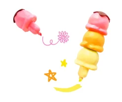 Best 3 Marcadores Helado Be Happy Colores Niños Manualidades Para Niños|Material Escolar