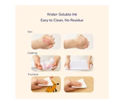 Manualidades Para Niños^MiDeer 6 Marcadores Lavables