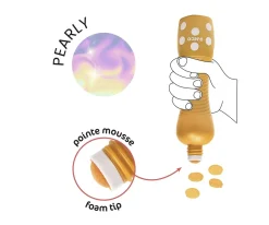 New 4 Marcadores Puntos Grandes Pearly Material Escolar|Manualidades Para Niños