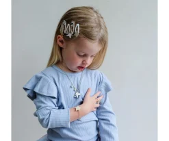 Accesorios De Pelo^Mimi & Lula 5 Mini Clips Clic Clasc Celeste Unicorn