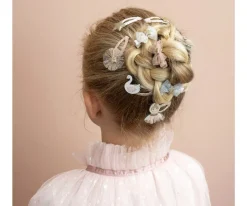 Accesorios De Pelo^Mimi & Lula 5 Mini Clips Clic Clasc Tulle Rosette