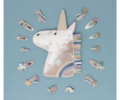 Accesorios De Pelo^Mimi & Lula 8 Mini Pinzas de Pelo Celeste Unicorn