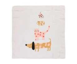 Muselinas Bebé^Lassig 3 Muselinas Little Mateys Spicy Orange Bambú 80 cm