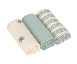 Muselinas Bebé^Lassig 3 Muselinas Tiny Team Granite Green