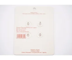 Accesorios Para Bebé Y Niños^Grech & Co 2 Pares Pendientes Infantil Enamel Ying Yang+Peace sign