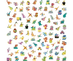 Clearance 100 Pegatinas de Dinosaurios Niños Manualidades Para Niños|Juguetes Niños 3 Años