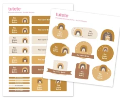 Best 29 Pegatinas para Objetos Arcoíris Mostaza Colecciones Vuelta Al Cole|Etiquetas Personalizadas