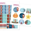 Etiquetas Personalizadas^Tutete 30 Pegatinas para Objetos Caperucita